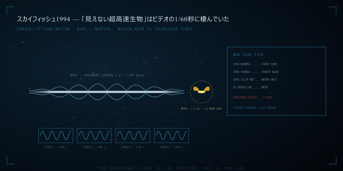 スカイフィッシュ(ロッド)——ビデオのモーションブラーが生んだ未確認生物